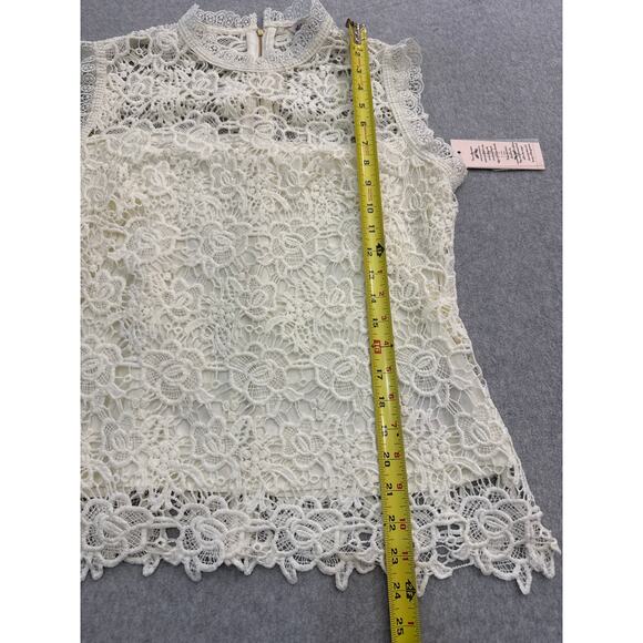 Nanette Nanette Lepore Lace Top – Canola Cream – NWT - Size Medium - Picture 4 of 11